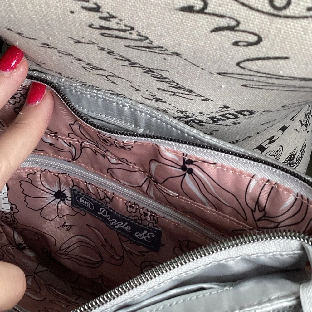 Lug Silver Crossbody Bag